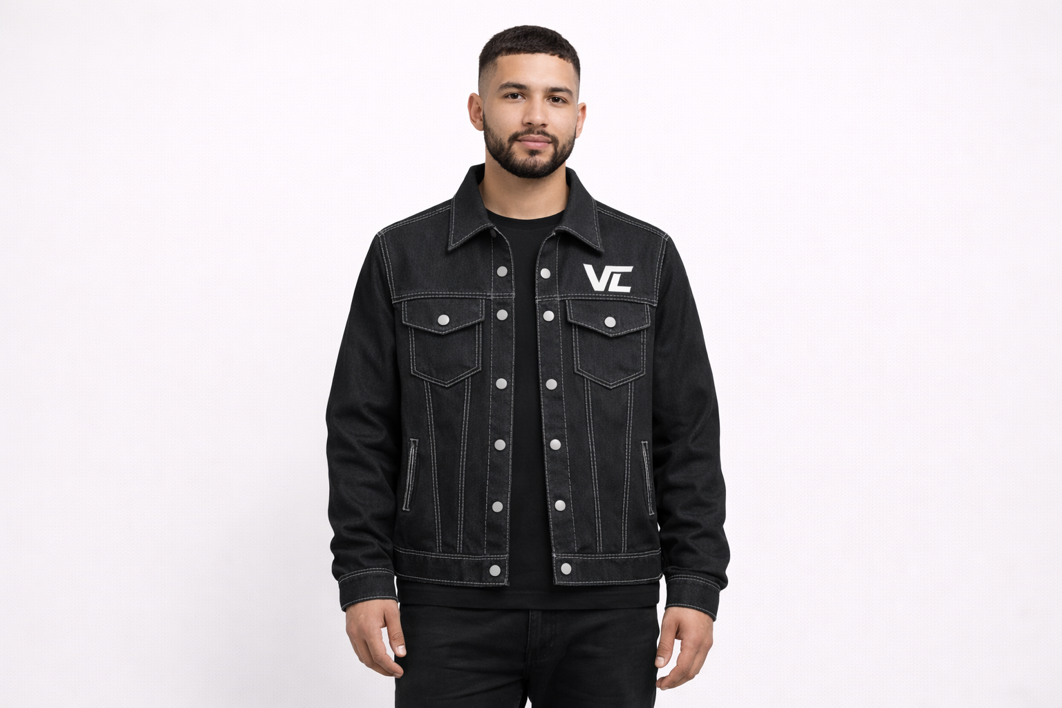 VC Signature Black Denim Jacket
